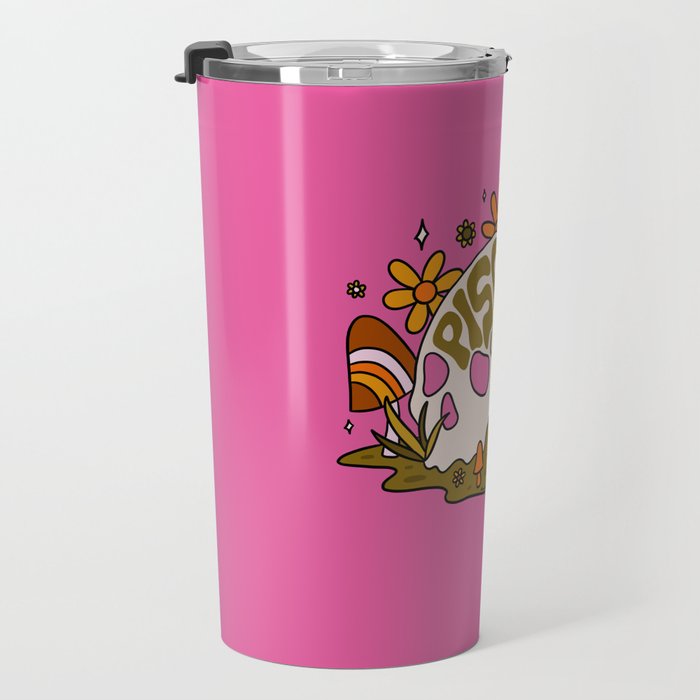 Pisces Skull Travel Mug Gallery Image 3