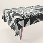 UrbanNesian Grey Maluelue Siapo and Tatau Tablecloth Gallery Image 1