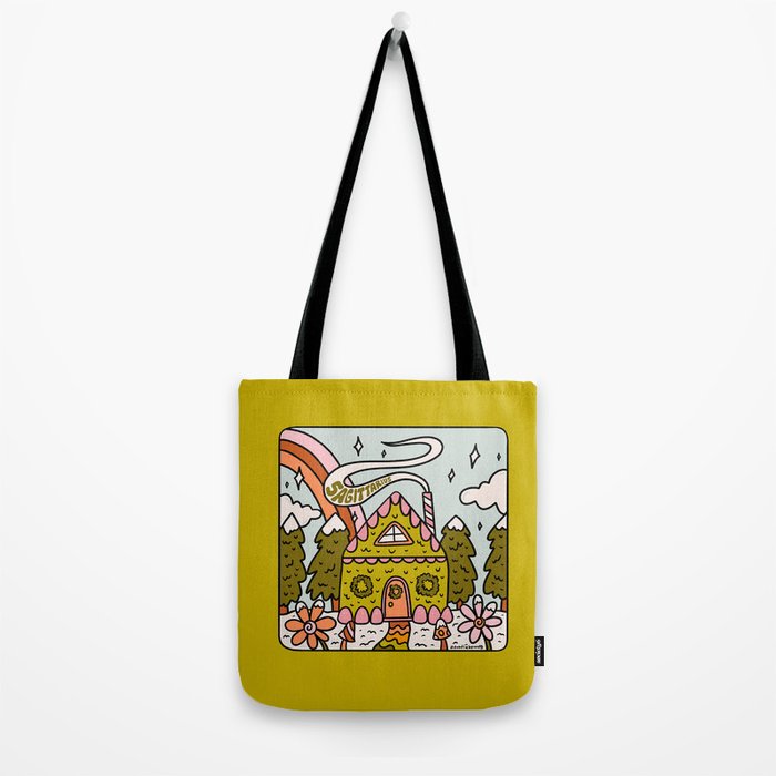 Sagittarius Gingerbread House Tote Bag Gallery Image 2