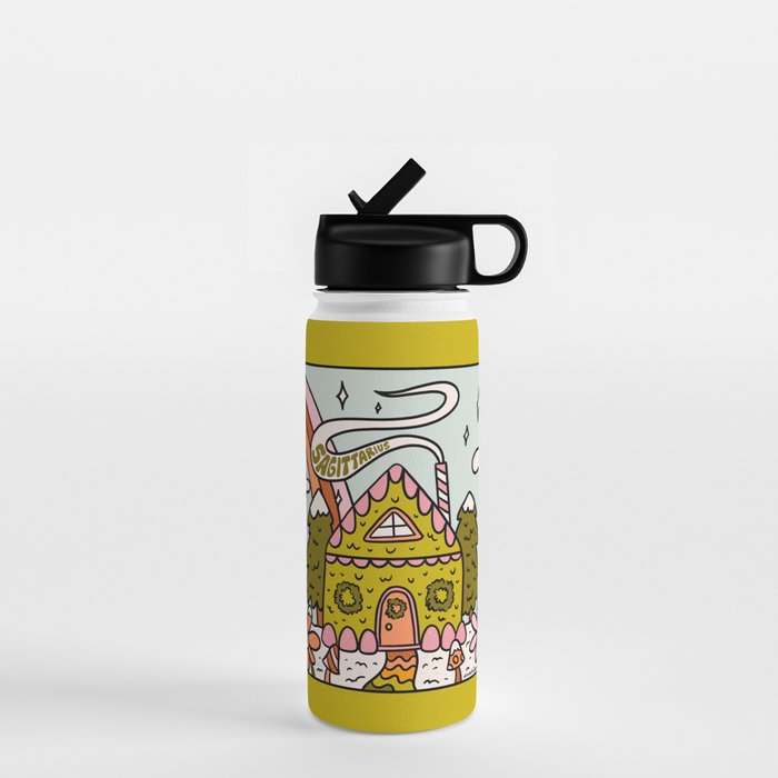 Sagittarius Gingerbread House Water Bottle Gallery Image 1