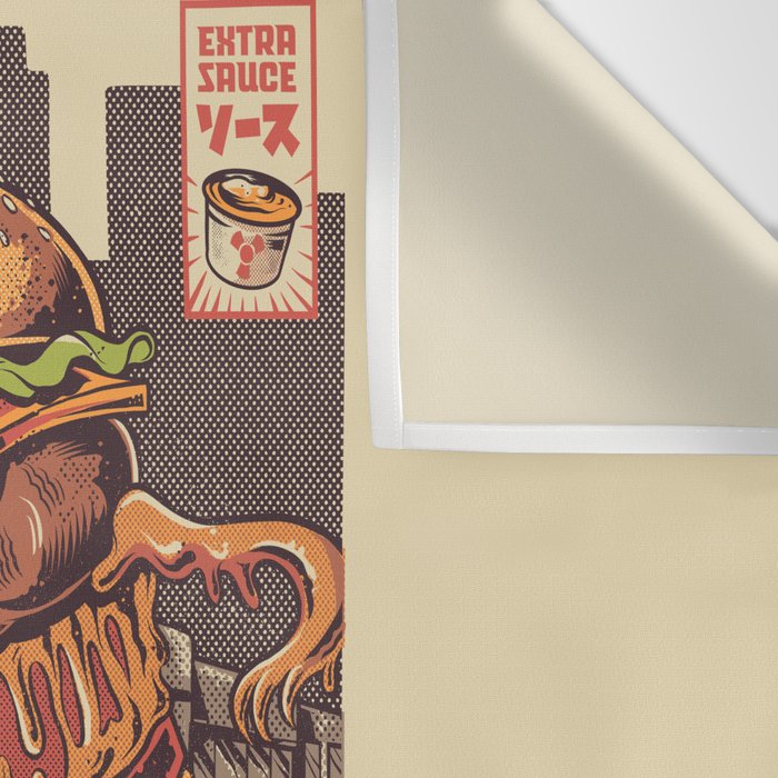 Burgerzilla Wall Tapestry Gallery Image 3