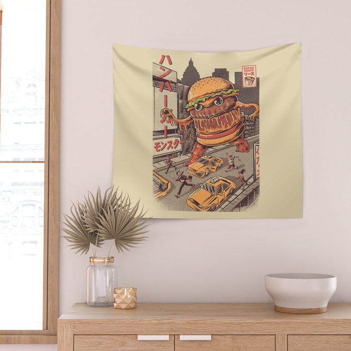 Burgerzilla Wall Tapestry Gallery Image 2