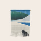Black cat wandering Wall Hanging Gallery Image 1