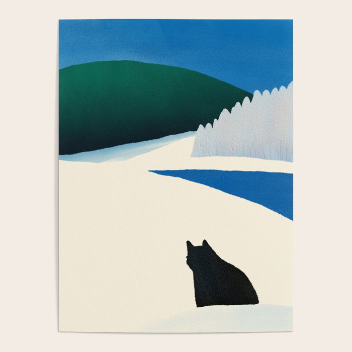 Black cat wandering Poster Gallery Image 4