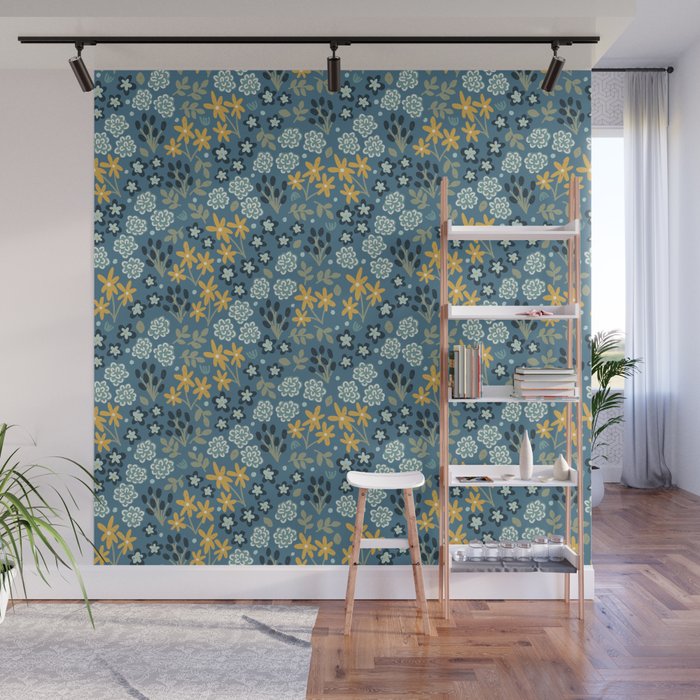 Chasing Wild Flowers Wall Mural Gallery Image 1