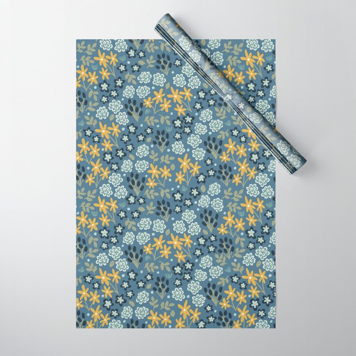Chasing Wild Flowers Wrapping Paper Gallery Image 1