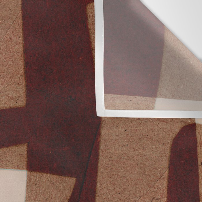 Marron Abstract Wall Tapestry Gallery Image 3