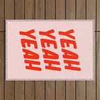 Yeah Yeah Yeah Outdoor Rug Gallery Image 1