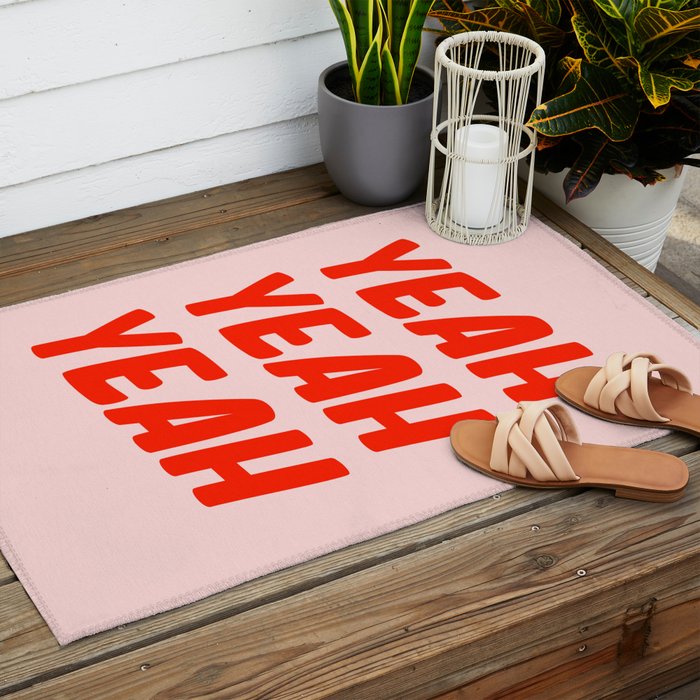 Yeah Yeah Yeah Outdoor Rug Gallery Image 2