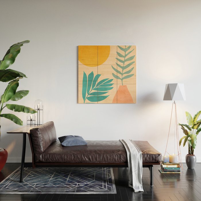 Sunny Window Garden Still Life Wood Wall Art Gallery Image 2