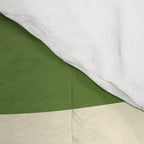 Retro Christmas Midcentury Modern Windows Checkered Red Green Cream Pattern Comforter Gallery Image 4