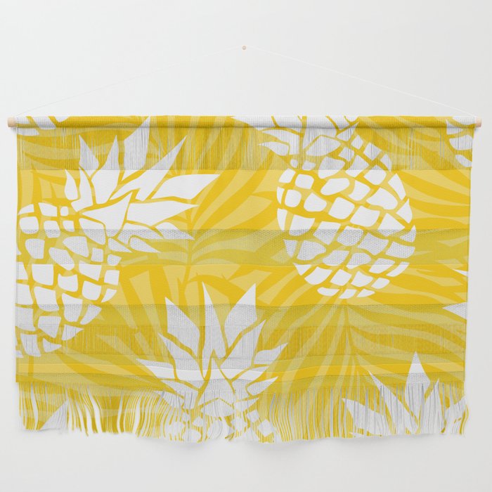 Bright Yellow, Summer, Pineapple Art Wall Hanging Gallery Image 1