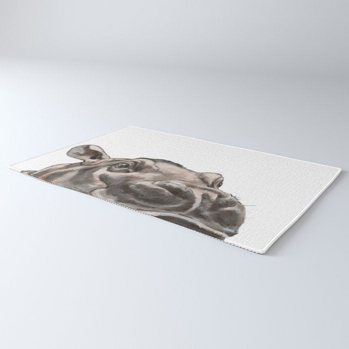 Peeking Baby Hippo Rug Gallery Image 3