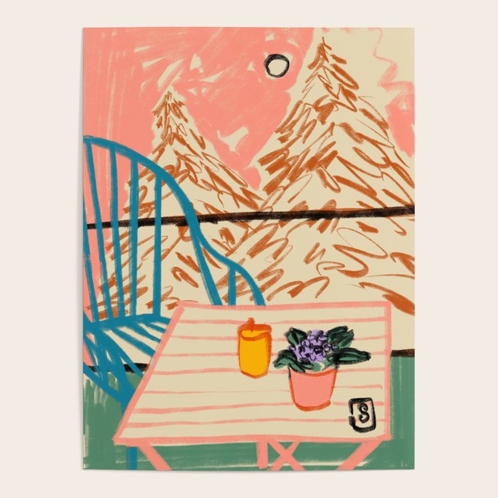 EVENING ON A TERRACE Poster Gallery Image 1