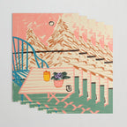 EVENING ON A TERRACE Wrapping Paper Gallery Image 3