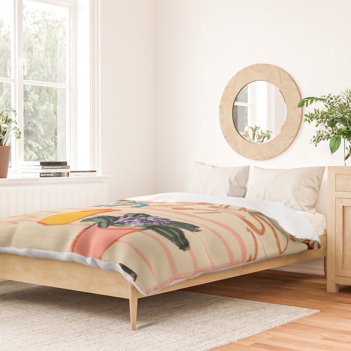EVENING ON A TERRACE Duvet Cover Gallery Image 2