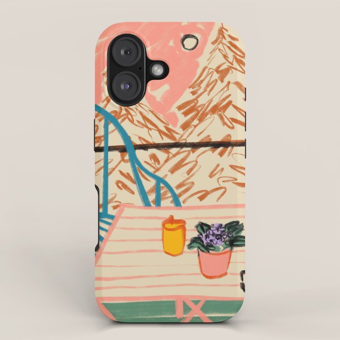 EVENING ON A TERRACE iPhone Case Gallery Image 1