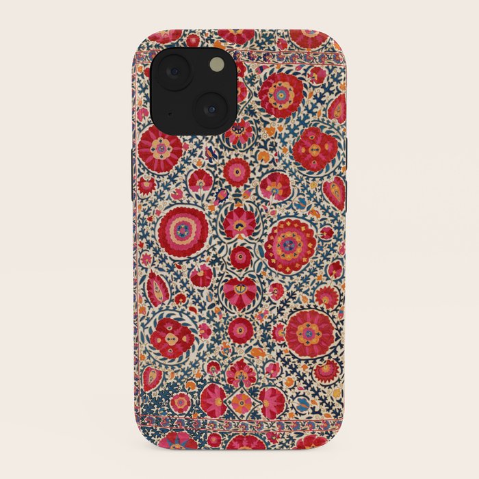 Kermina Suzani Uzbekistan Embroidery Print iPhone Case Gallery Image 38