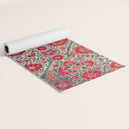 Kermina Suzani Uzbekistan Embroidery Print Yoga Mat Gallery Image 2