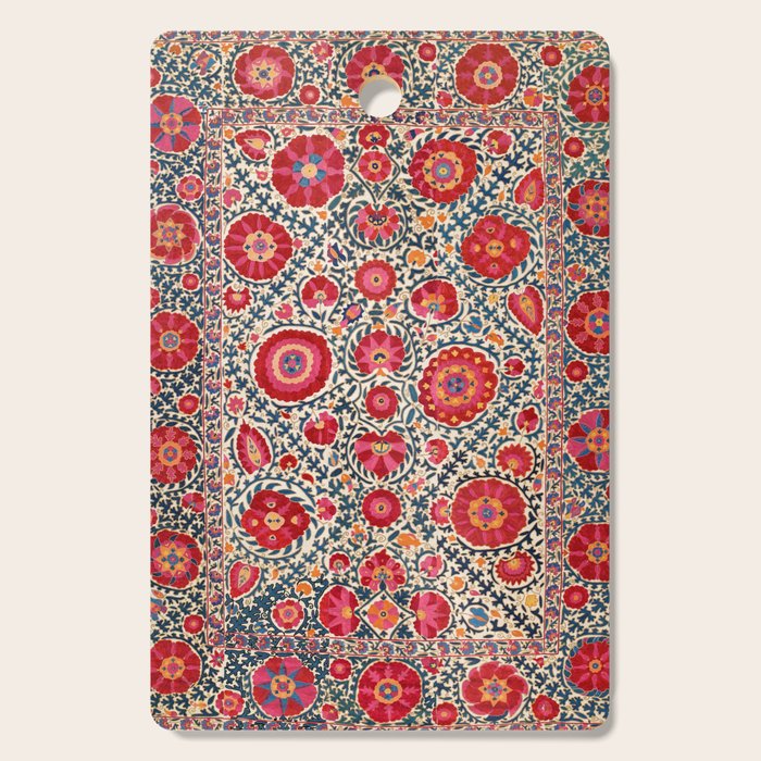 Kermina Suzani Uzbekistan Embroidery Print Cutting Board Gallery Image 1
