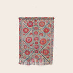 Kermina Suzani Uzbekistan Embroidery Print Wall Hanging Gallery Image 1
