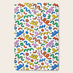Colorful confetti doodle art pattern Cutting Board Gallery Image 1