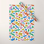 Colorful confetti doodle art pattern Wrapping Paper Gallery Image 1