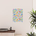 Colorful confetti doodle art pattern Poster Gallery Image 2