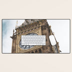 Big Ben in London  England  Retro summer travel photography Desk Mat Gallery Image 1