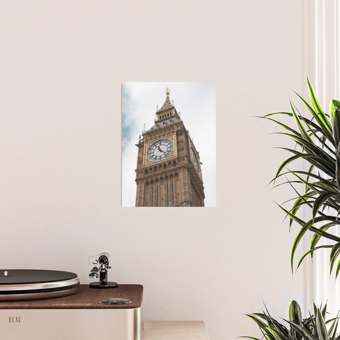 Big Ben in London  England  Retro summer travel photography Poster Gallery Image 2