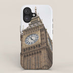 Big Ben in London  England  Retro summer travel photography iPhone Case Gallery Image 1