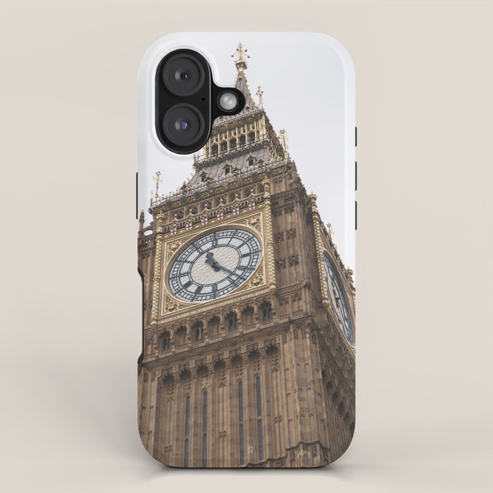 Big Ben in London  England  Retro summer travel photography iPhone Case Gallery Image 1