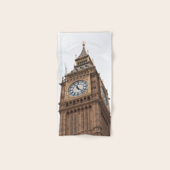 Big Ben in London  England  Retro summer travel photography Bath Towel Gallery Image 1