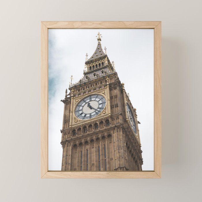 Big Ben in London  England  Retro summer travel photography Mini Art Print Gallery Image 1