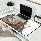 Big Ben in London  England  Retro summer travel photography Desk Mat Gallery Image 2