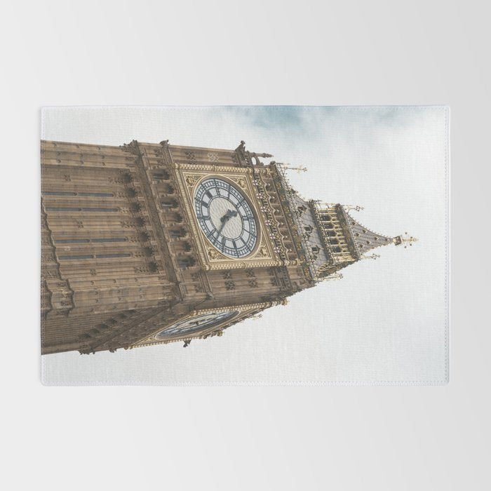 Big Ben in London  England  Retro summer travel photography Rug Gallery Image 2