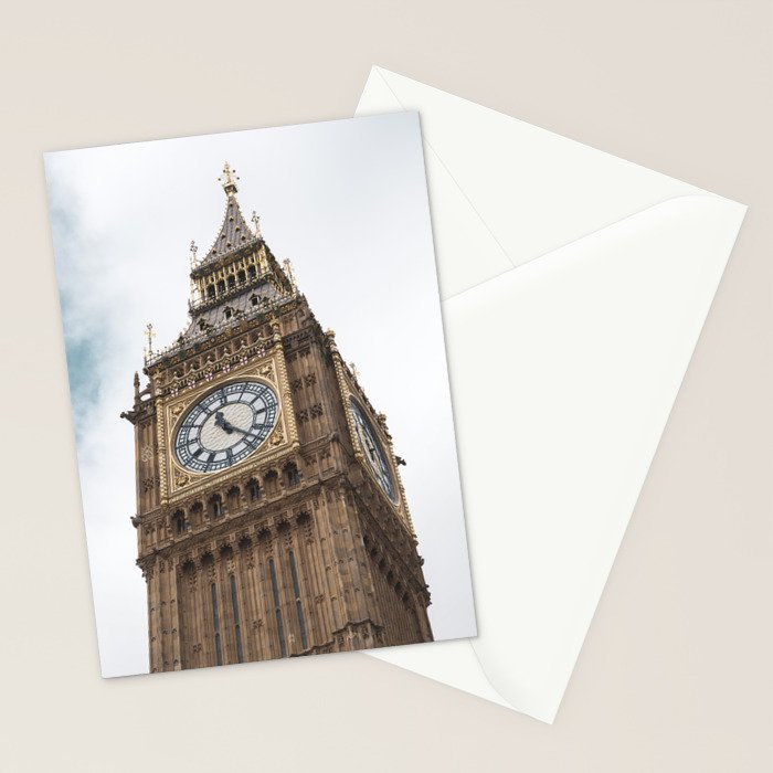 Big Ben in London  England  Retro summer travel photography Stationery Card Gallery Image 2