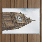 Big Ben in London  England  Retro summer travel photography Outdoor Rug Gallery Image 1