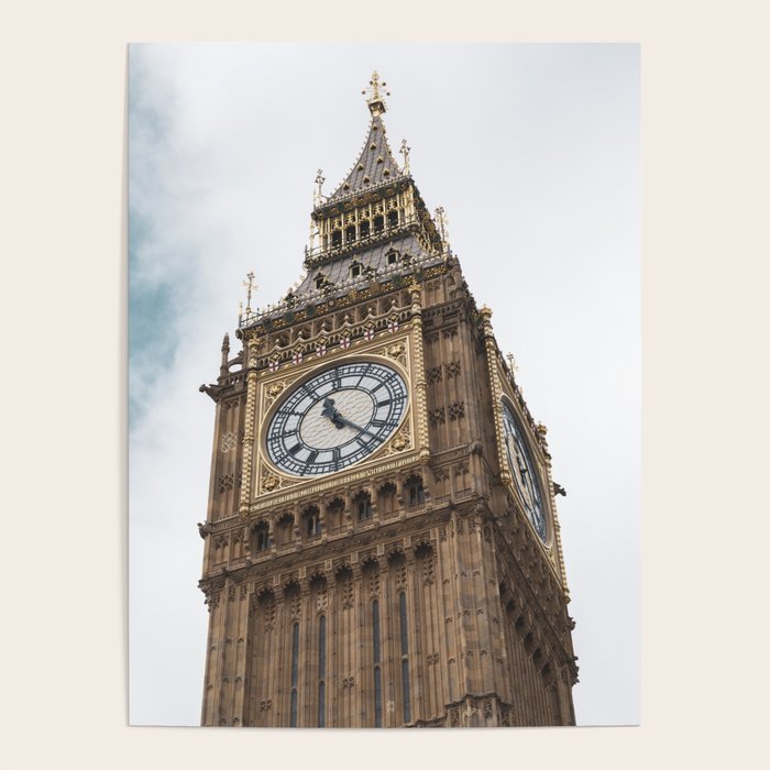 Big Ben in London  England  Retro summer travel photography Poster Gallery Image 4
