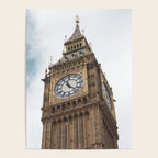 Big Ben in London  England  Retro summer travel photography Poster Gallery Image 4