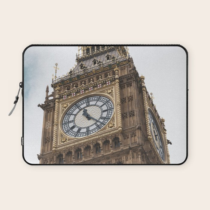 Big Ben in London  England  Retro summer travel photography Laptop Sleeve Gallery Image 1