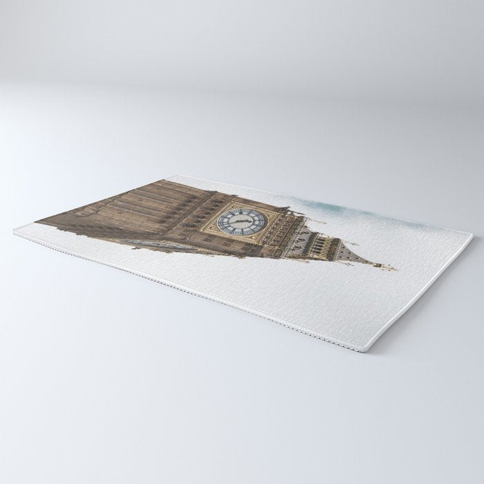 Big Ben in London  England  Retro summer travel photography Rug Gallery Image 3