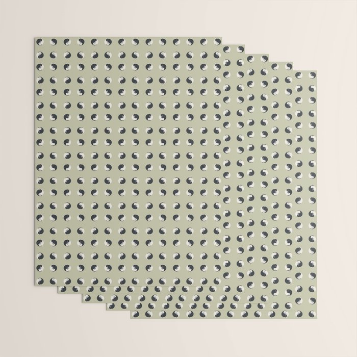Hidden cat 26 yin yang hug Wrapping Paper Gallery Image 3