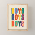 Boys boys boys Mini Art Print Gallery Image 1