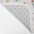 Sketchy Space Dinosaurs Bath Mat Gallery Image 2