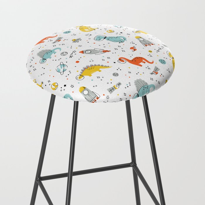 Sketchy Space Dinosaurs Stool Gallery Image 2