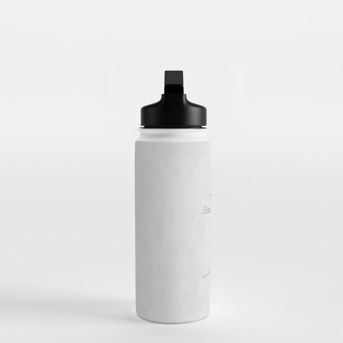 White Cat Water Bottle Gallery Image 3