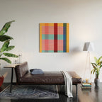 geometric abstract 263 Wood Wall Art Gallery Image 2