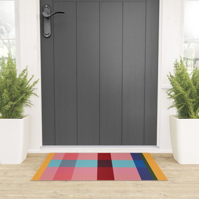 geometric abstract 263 Welcome Mat Gallery Image 3