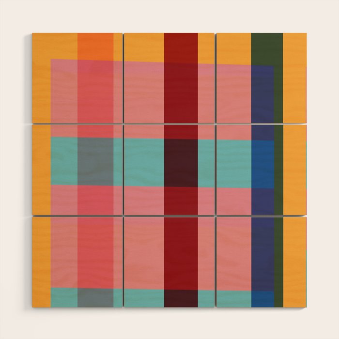 geometric abstract 263 Wood Wall Art Gallery Image 1